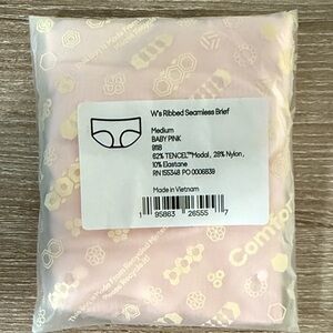 NWT / NIB - Bombas - Ribbed Seamless Brief in Baby Pink